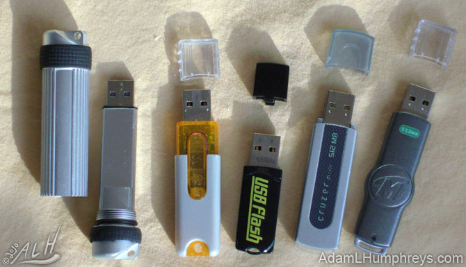 Different USB flash drives
